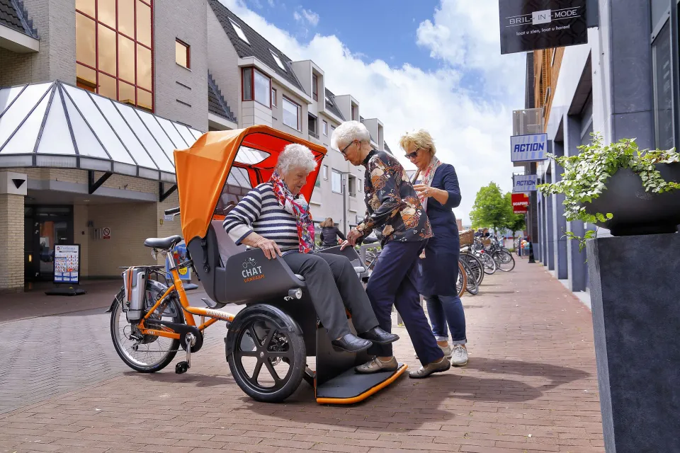 Chat Riksja fiets van Raam 3
