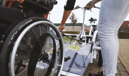 Liersysteem VeloPlus rolstoelfiets