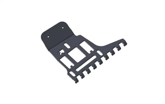 Verstelplaat zitting gebogen tanden rechts