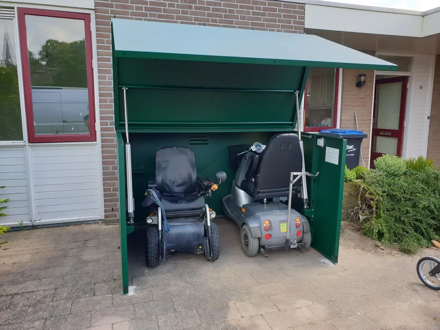 Duo scootmobiel stalling 1