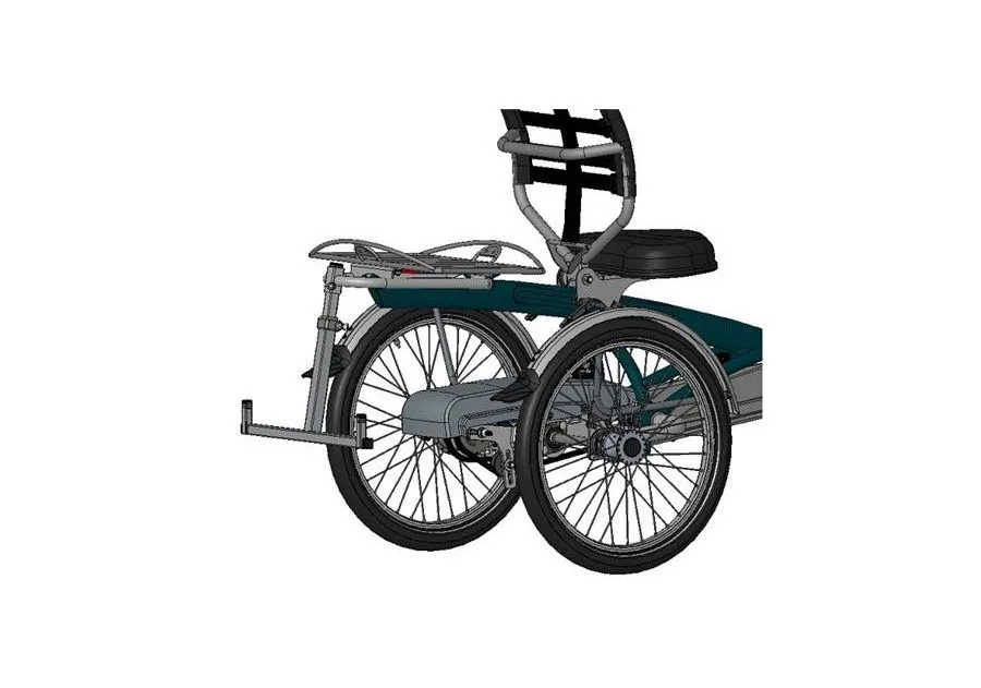 Rollator houder voorbereiding